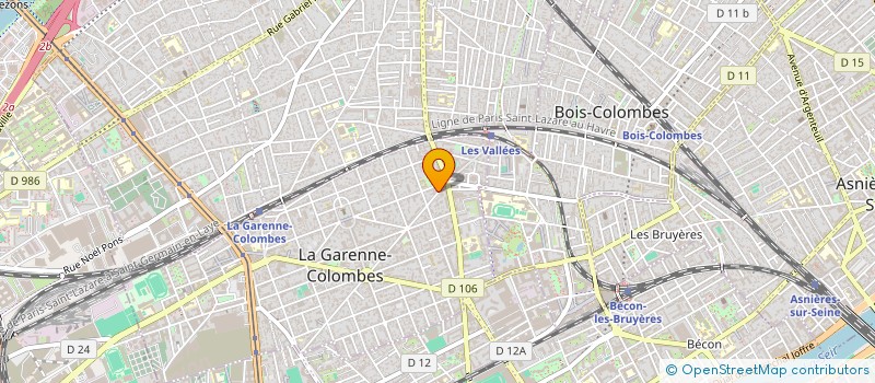 localisation de l'entreprise MADAME ISABELLE CAULLERY  LA GARENNE-COLOMBES