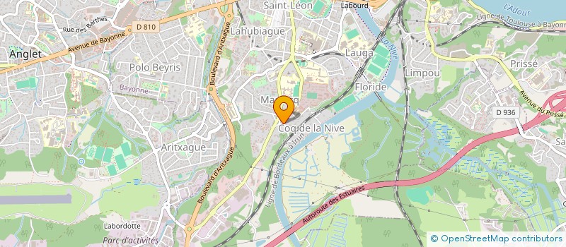 localisation de l'entreprise MADAME ISABELLE CAUMES  BAYONNE