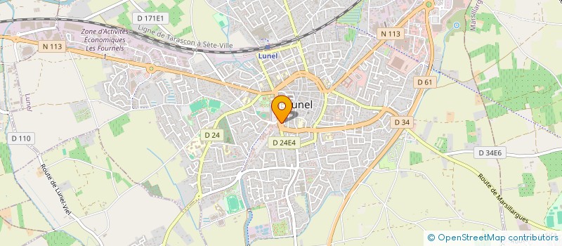 localisation de l'entreprise MADAME ISABELLE CAYRE  LUNEL