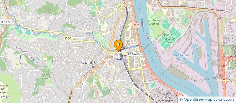 localisation de l'entreprise MADAME ISABELLE CAYREL  OULLINS-PIERRE-BENITE