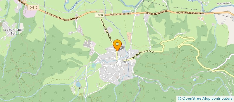 localisation de l'entreprise MADAME ISABELLE CEBE  ALBINE