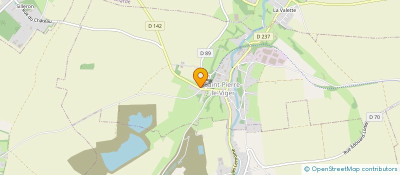 localisation de l'entreprise MADAME ISABELLE CELLIER  SAINT-PIERRE-LE-VIGER