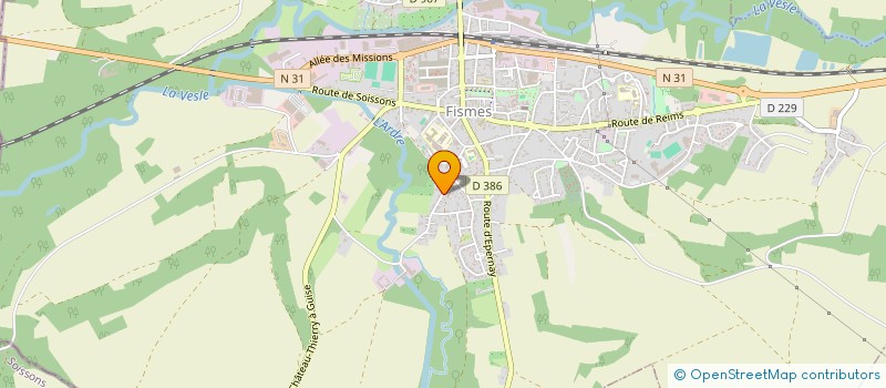 localisation de l'entreprise MADAME ISABELLE CERTEAUX  FISMES