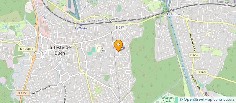 localisation de l'entreprise MADAME ISABELLE CEVA  LA TESTE-DE-BUCH