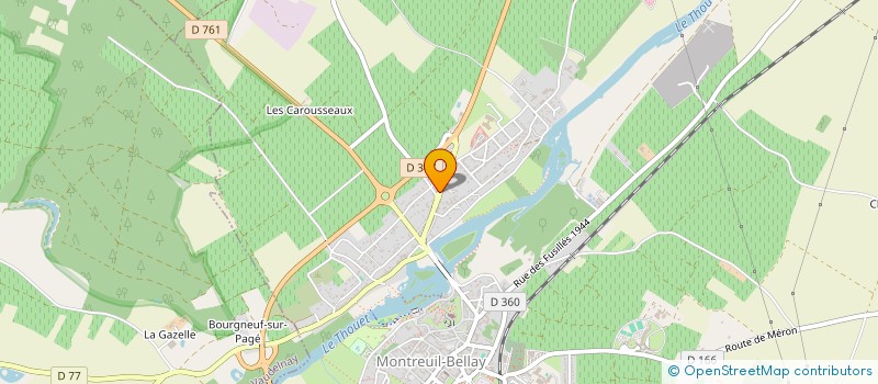 localisation de l'entreprise MADAME ISABELLE CHABILAND  MONTREUIL-BELLAY