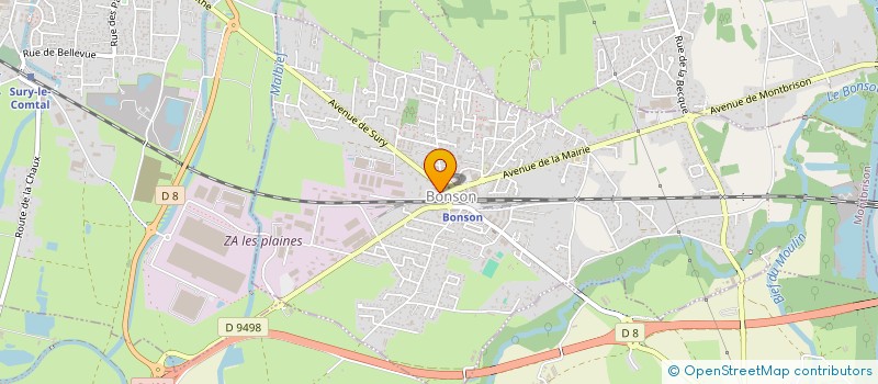 localisation de l'entreprise MADAME ISABELLE CHALARD  BONSON