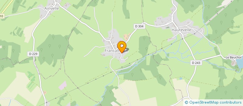 localisation de l'entreprise MADAME ISABELLE CHAMAGNE  FRANCALMONT