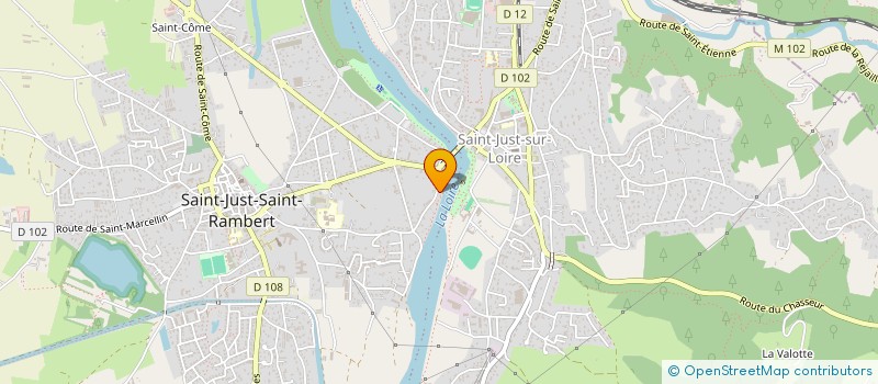 localisation de l'entreprise MADAME ISABELLE CHAMBON  SAINT-JUST-SAINT-RAMBERT