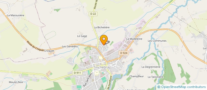 localisation de l'entreprise MADAME ISABELLE CHAMPIN à TINCHEBRAY-BOCAGE
