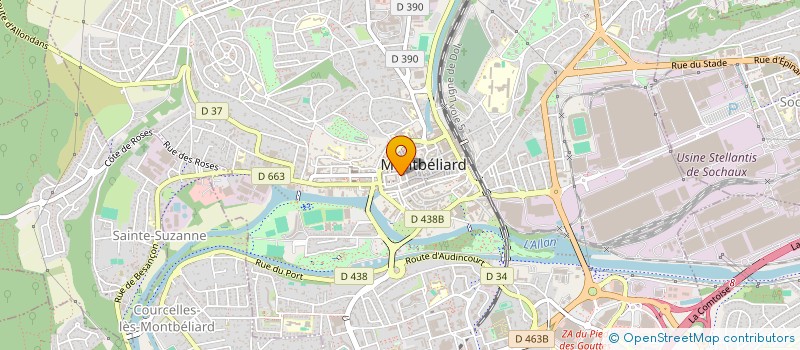 localisation de l'entreprise MADAME ISABELLE CHANEZ à MONTBELIARD