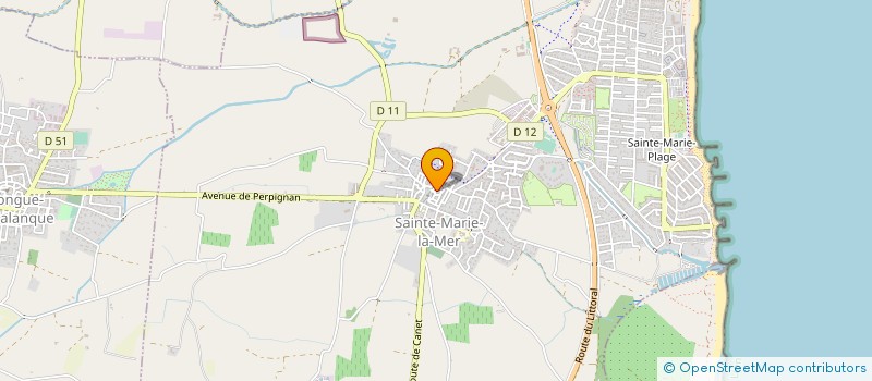 localisation de l'entreprise MADAME ISABELLE CHANOINE  SAINTE-MARIE-LA-MER