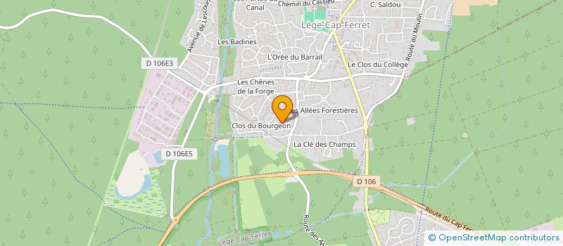 localisation de l'entreprise MADAME ISABELLE CHAPEAU  LEGE-CAP-FERRET