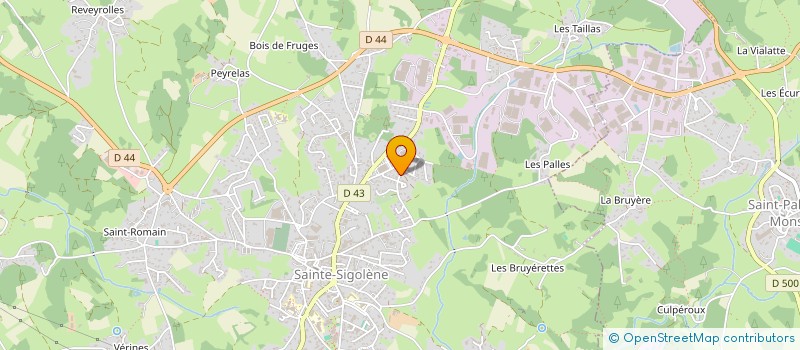 localisation de l'entreprise MADAME ISABELLE CHARBONNEAU  SAINTE-SIGOLENE