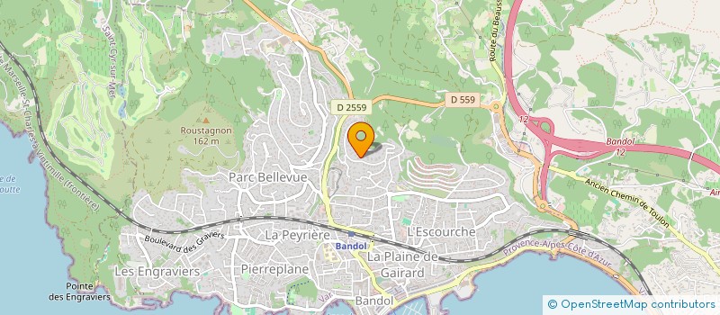 localisation de l'entreprise MADAME ISABELLE CHARET  BANDOL