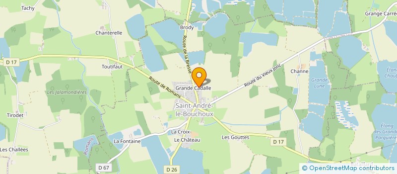 localisation de l'entreprise MADAME ISABELLE CHARLES à SAINT-ANDRE-LE-BOUCHOUX