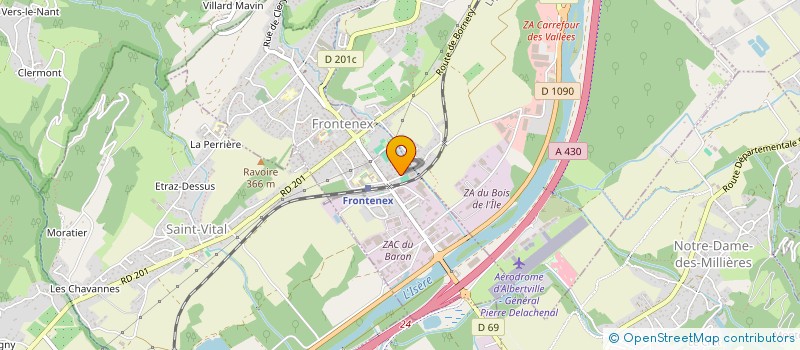 localisation de l'entreprise MADAME ISABELLE CHARLES  FRONTENEX