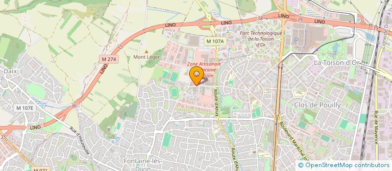 localisation de l'entreprise MADAME ISABELLE CHARNAY  FONTAINE-LES-DIJON