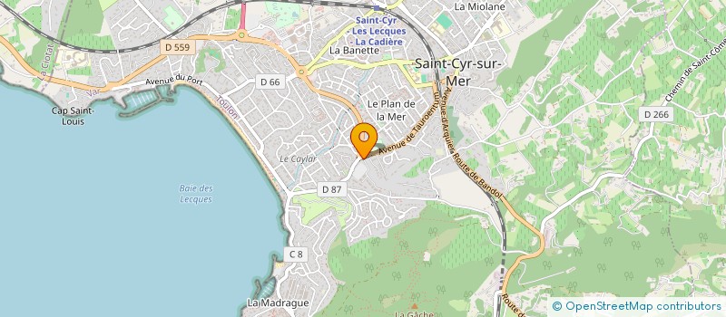 localisation de l'entreprise MADAME ISABELLE CHARPENTIER à SAINT-CYR-SUR-MER