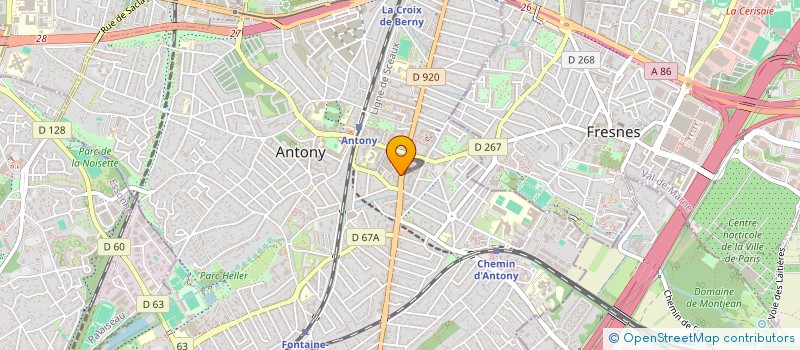 localisation de l'entreprise MADAME ISABELLE CHARRIER à ANTONY