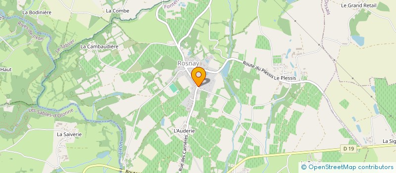localisation de l'entreprise MADAME ISABELLE CHARRIER à ROSNAY