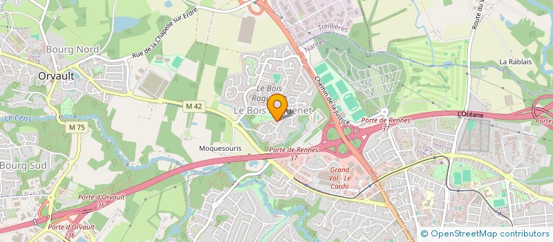 localisation de l'entreprise MADAME ISABELLE CHARRON à ORVAULT