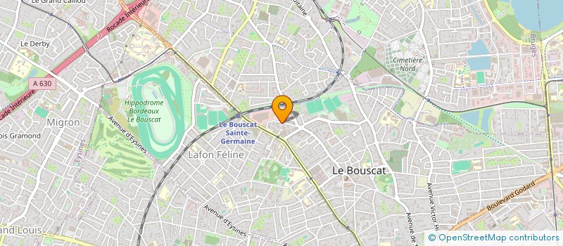 localisation de l'entreprise MADAME ISABELLE CHARTIER  LE BOUSCAT