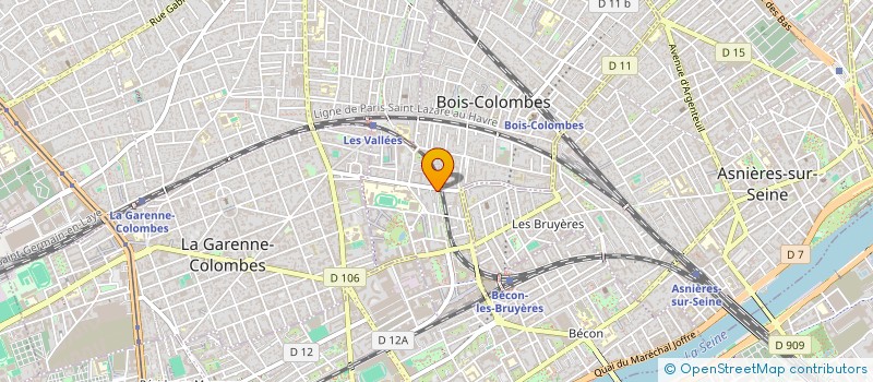 localisation de l'entreprise MADAME ISABELLE CHARTRAIN à BOIS-COLOMBES