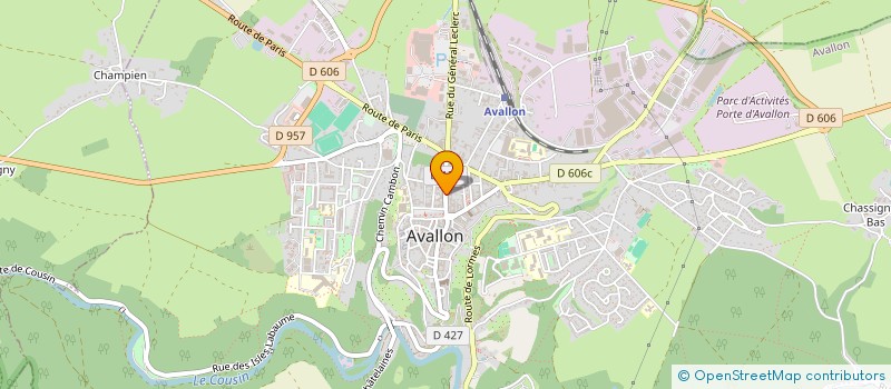 localisation de l'entreprise MADAME ISABELLE CHASSAGNE à AVALLON
