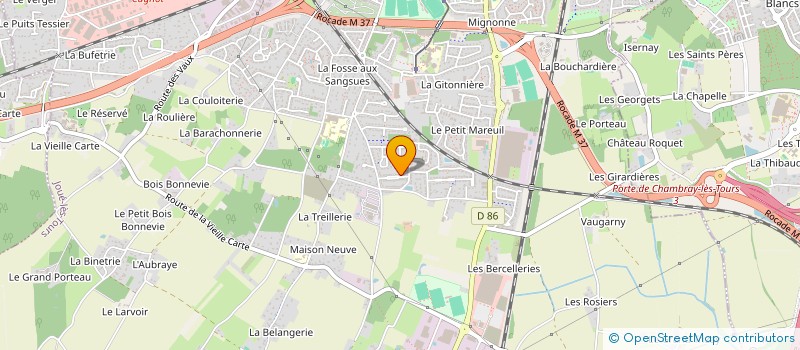 localisation de l'entreprise MADAME ISABELLE CHASSAGNON  JOUE-LES-TOURS