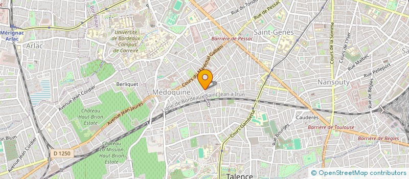 localisation de l'entreprise MADAME ISABELLE CHASTELIER  TALENCE