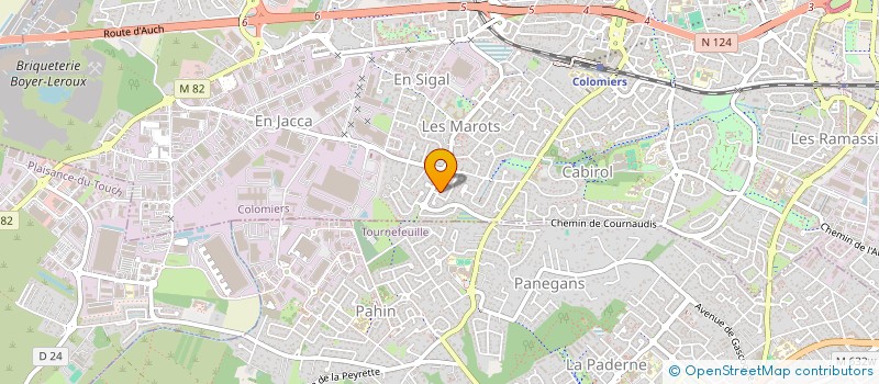 localisation de l'entreprise MADAME ISABELLE CHATEAU à COLOMIERS