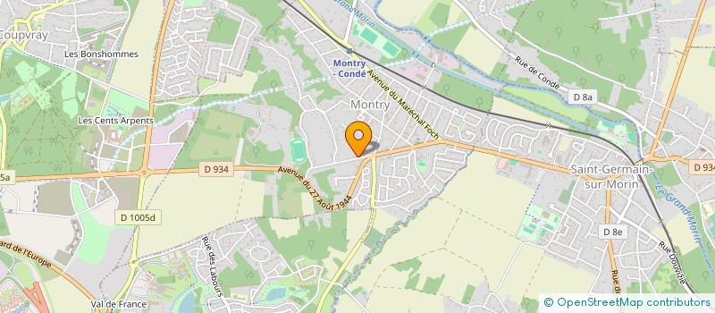 localisation de l'entreprise MADAME ISABELLE CHATELAIN  MONTRY