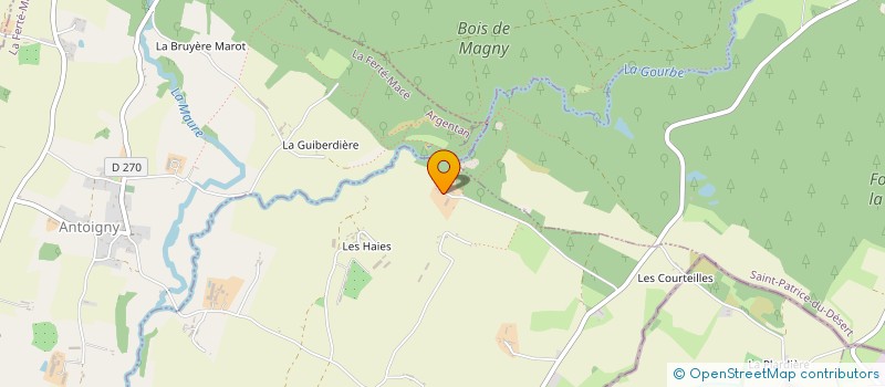 localisation de l'entreprise MADAME ISABELLE CHAUBY à SAINT-OUEN-LE-BRISOULT