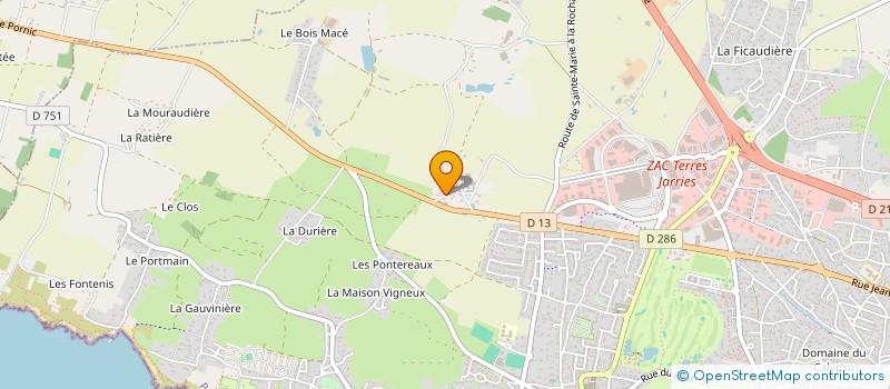 localisation de l'entreprise MADAME ISABELLE CHAUCHAT  PORNIC