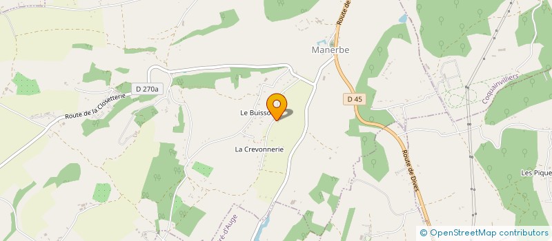 localisation de l'entreprise MADAME ISABELLE CHAYE à MANERBE