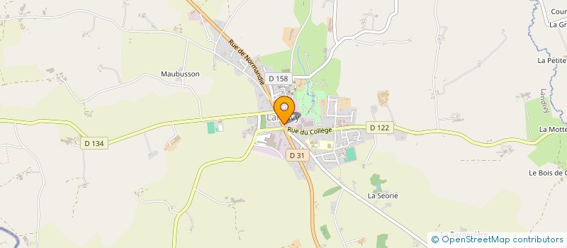 localisation de l'entreprise MADAME ISABELLE CHEVRIS  LANDIVY