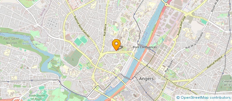 localisation de l'entreprise MADAME ISABELLE CHOISNE à ANGERS