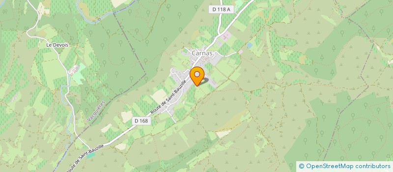 localisation de l'entreprise MADAME ISABELLE CHOLLET  CARNAS