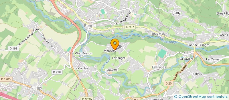 localisation de l'entreprise MADAME ISABELLE CHOLLET  FILLINGES