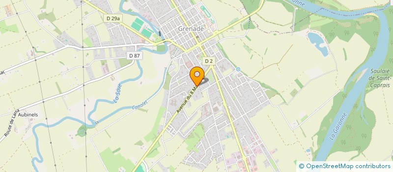 localisation de l'entreprise MADAME ISABELLE CHOUDAT  GRENADE