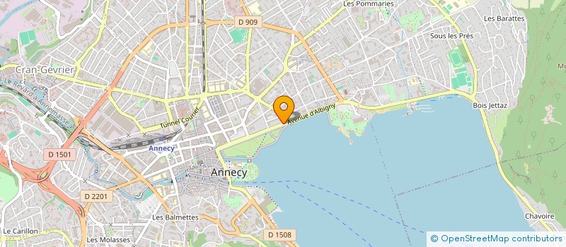localisation de l'entreprise MADAME ISABELLE CHOVEAU à ANNECY