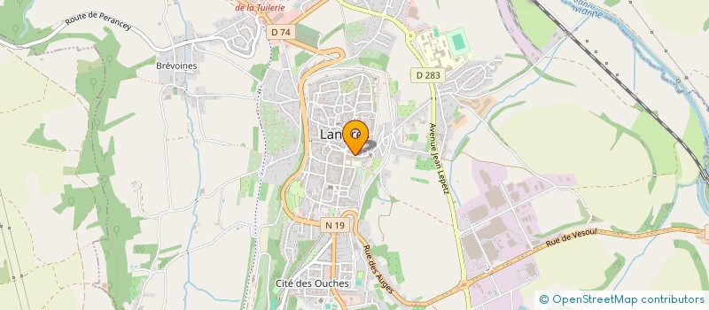localisation de l'entreprise MADAME ISABELLE CHRISTOPHE à LANGRES