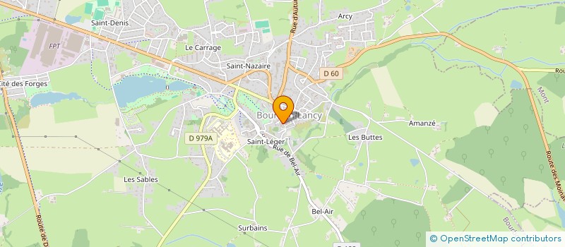 localisation de l'entreprise MADAME ISABELLE CIMETIERE  BOURBON-LANCY