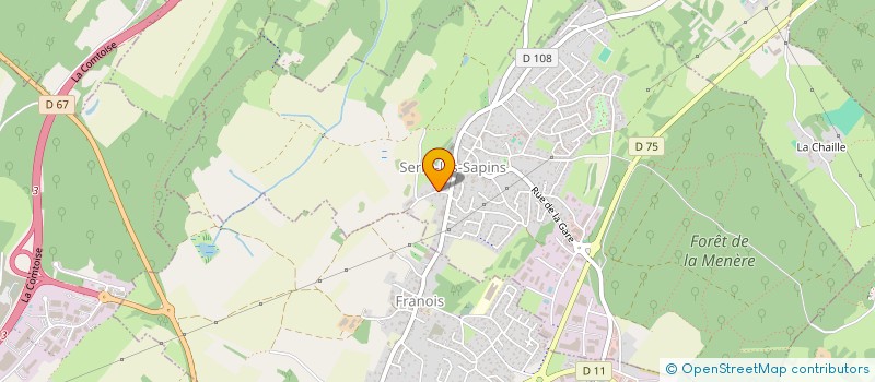 localisation de l'entreprise MADAME ISABELLE CINTRAT  SERRE LES SAPINS