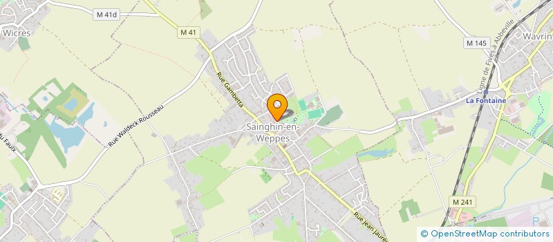 localisation de l'entreprise MADAME ISABELLE CLAEYS à SAINGHIN-EN-WEPPES