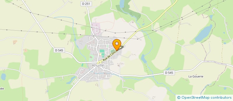 localisation de l'entreprise MADAME ISABELLE CLAIREAU  AHUILLE