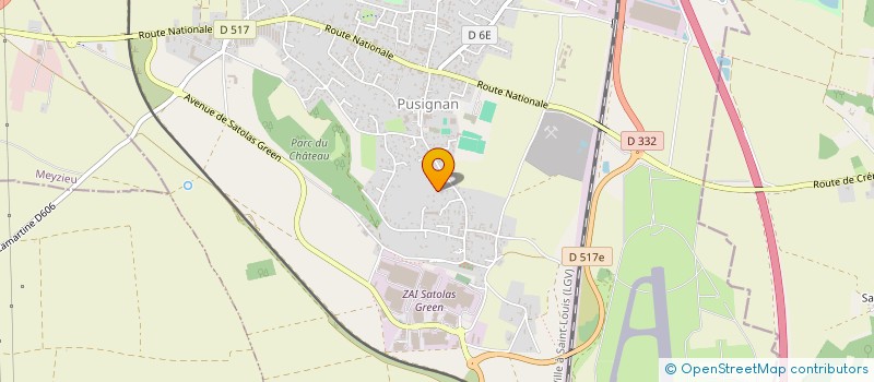 localisation de l'entreprise MADAME ISABELLE CLARAZ  PUSIGNAN