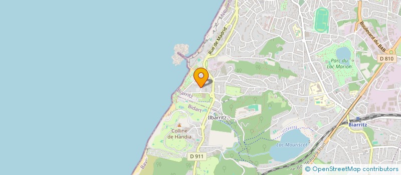 localisation de l'entreprise MADAME ISABELLE CLAUDE MILLE à BIARRITZ