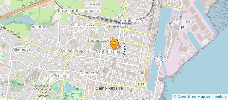 localisation de l'entreprise MADAME ISABELLE CLAVIER  SAINT-NAZAIRE