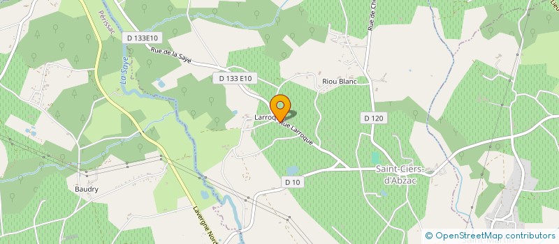 localisation de l'entreprise MADAME ISABELLE CLEMENT  SAINT-CIERS-D'ABZAC